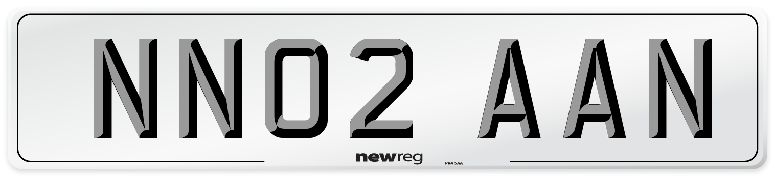 NN02 AAN Number Plate from New Reg